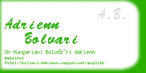 adrienn bolvari business card